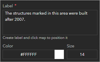 Label properties