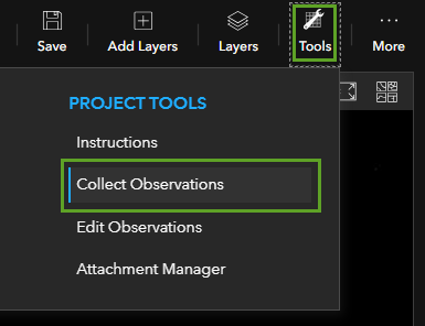 Collect Observations tool