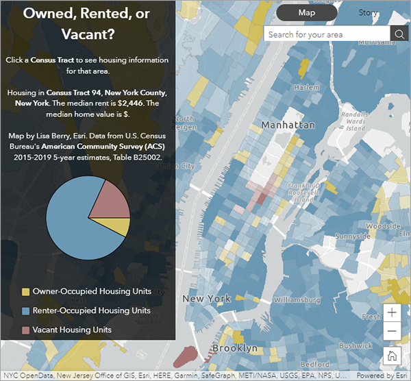 Map page of finished web app