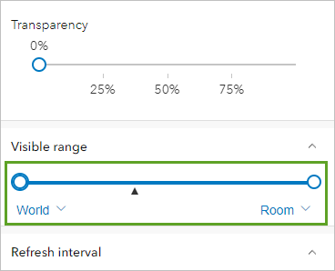 Visible range slider