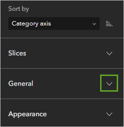 Expander arrow for General section