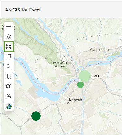 Basemap on the map tools