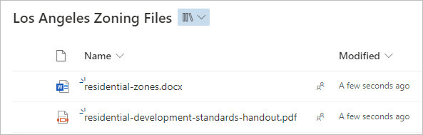 Both residential zoning files in the document library