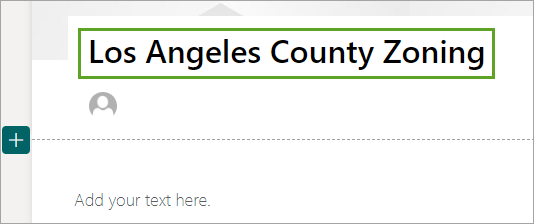 Page name set to Los Angeles County Zoning