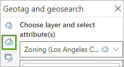 Geotag documents button