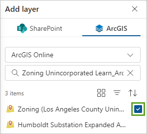 Add button for the Zoning layer