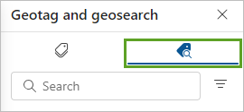 Geosearch documents button