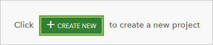 Create new project button