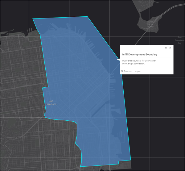 Infill feature boundary