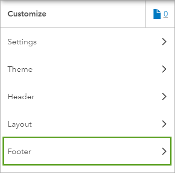 Footer option