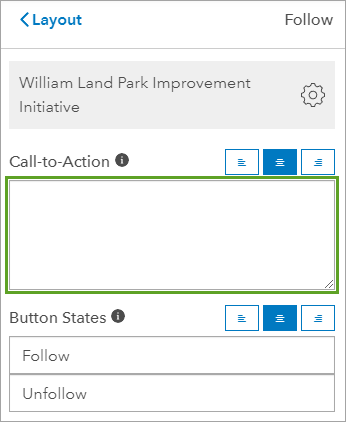 Call-to-Action field with text removed