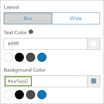 Background Color parameter