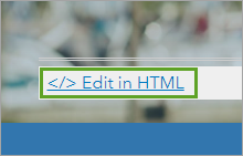 Edit in HTML button