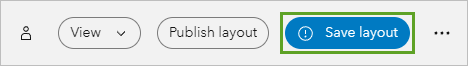 Save layout button