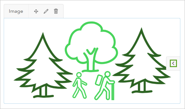 Arrow to resize the image