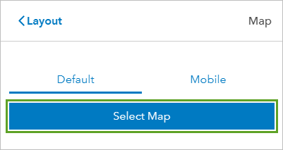 Select Map button