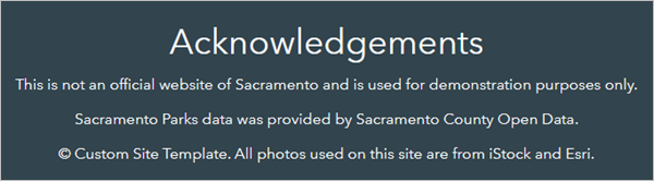 Completed Acknowledgements section