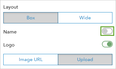 Name parameter turned off