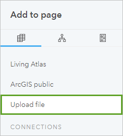 Upload file tab