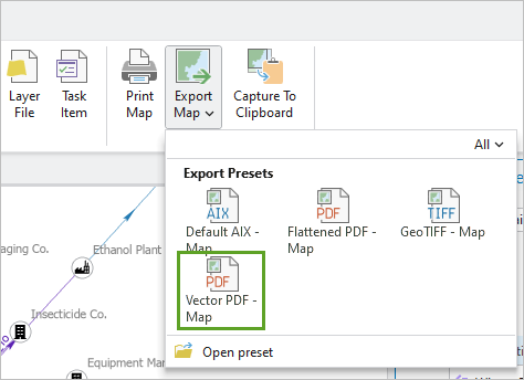 Vector PDF - Map option
