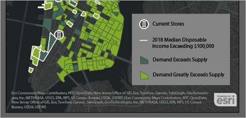 Modified credits and legend at the bottom of the map