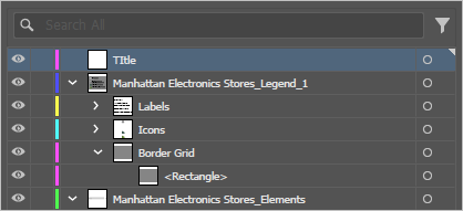 Title layer in the Layers panel