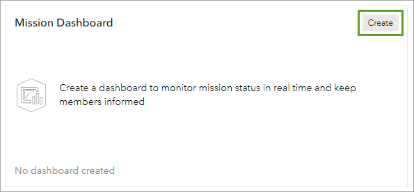 Create a mission dashboard.