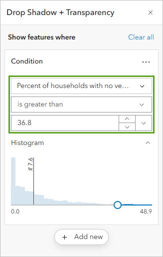 Conditions for effects