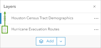 Move the Evacuation Routes layer up.