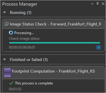 Process manager as images are linked