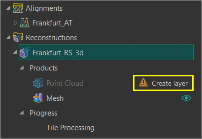 Create layer option