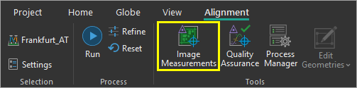 Image Measurements button