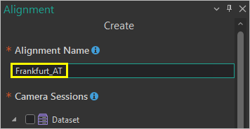 Alignment Name parameter