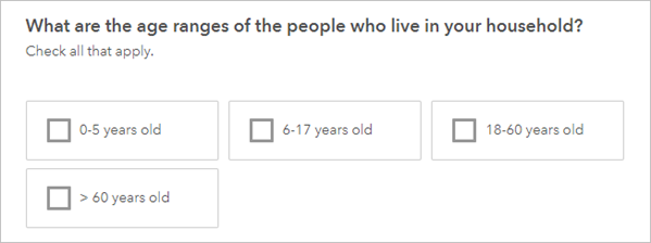 Multiple Choice question in survey layout