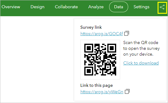 Survey URL icon