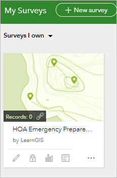 Get started with ArcGIS Survey123