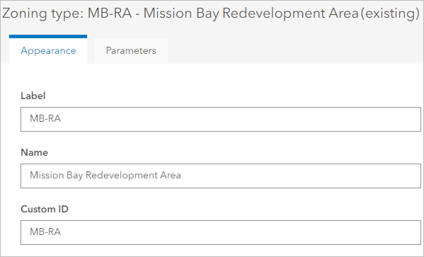 MB-RA zoning type information