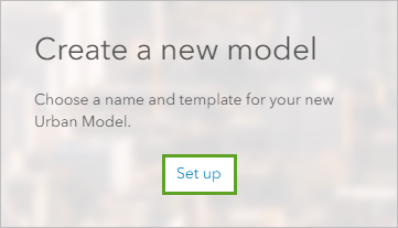 Set up button to create a new model