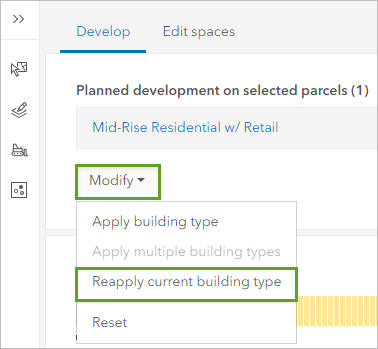 Reapply the building to match proposed zoning