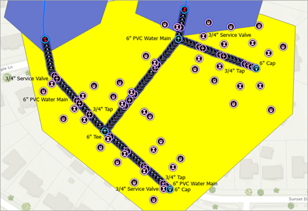 GPS Point layer on the map