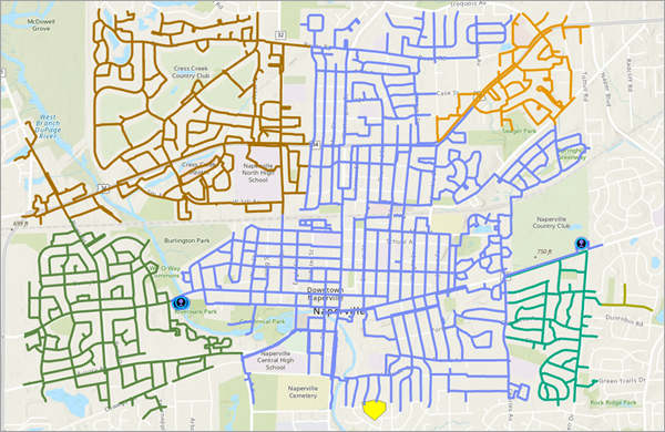 Water pressure map