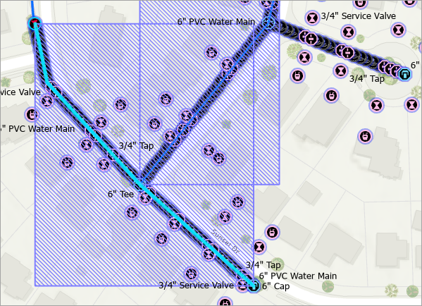 Two dirty areas on the map