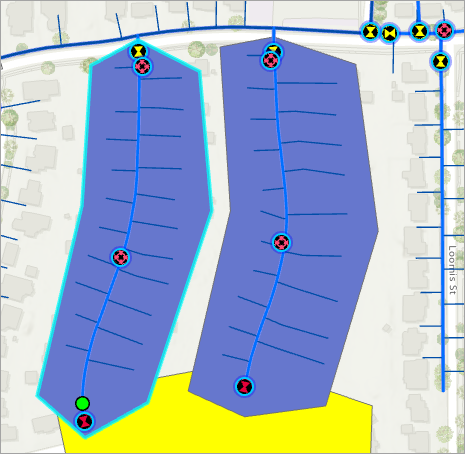 New polygon feature on the map