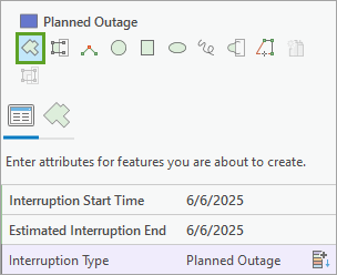 Polygon button in the Trace pane