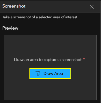 Draw Area option