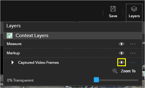 Hide Layer button