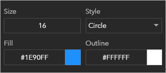 Size and Fill parameters