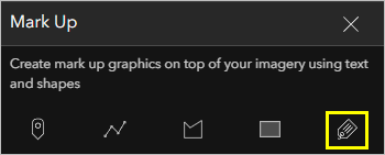 Click to define the text location button