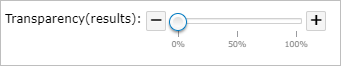 Transparency slider
