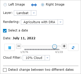 Parameters for the right image